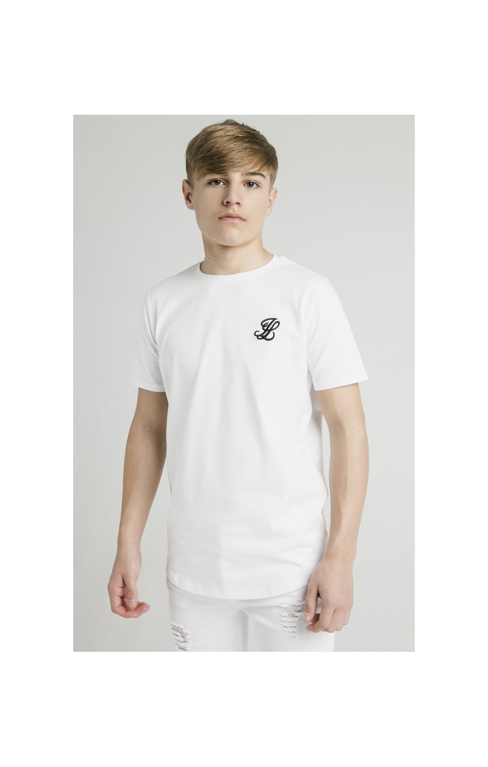 Illusive London T-Shirt Runder Saum - Weiß (1)