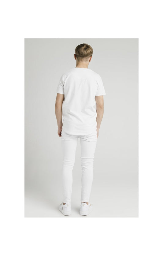 Illusive London T-Shirt Runder Saum - Weiß