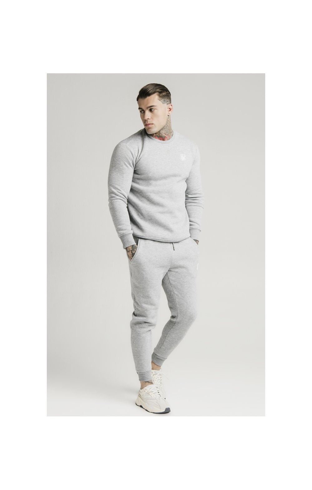 Grey Muscle Fit Jogger (2)