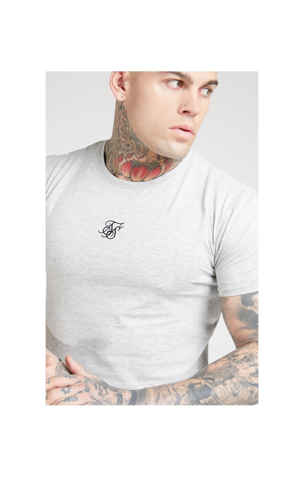 SikSilk Hemd Comfort - Schwarz und Grau (2Er - Set) - 1 T-Shirt Grau und 1 T-Shirt Schwarz (4)