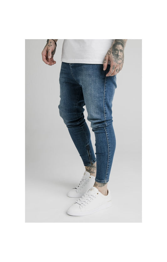 Blue Essential Drop Crotch Jean