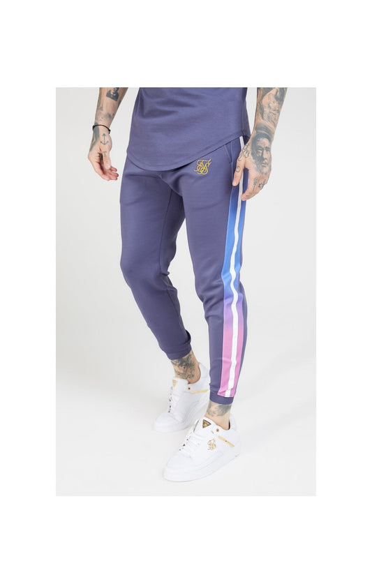 SikSilk Fitted Fade Cuffed Pants – Tri-Neon Fade