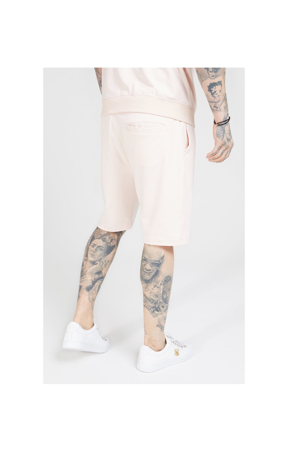SikSilk Relaxed Shorts - Cloudy Pink (1)