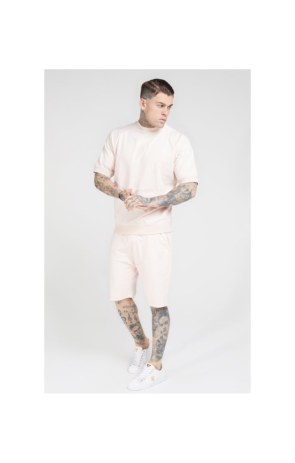 SikSilk Relaxed Shorts - Cloudy Pink (3)