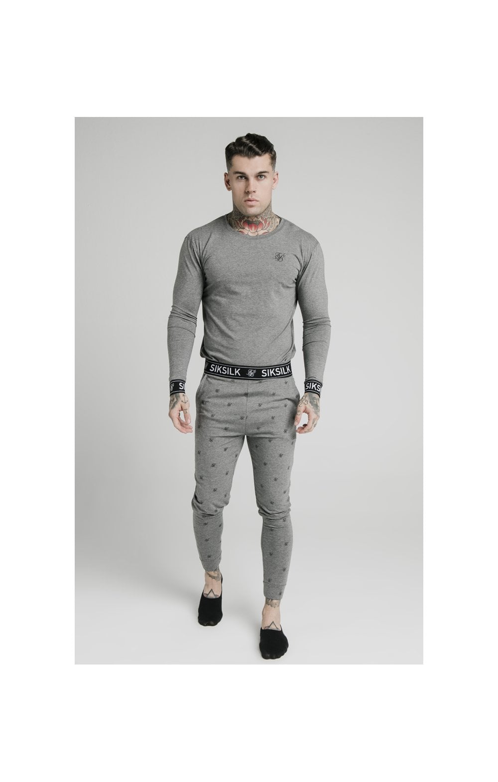 Grey Marl Long Sleeve T-Shirt (3)
