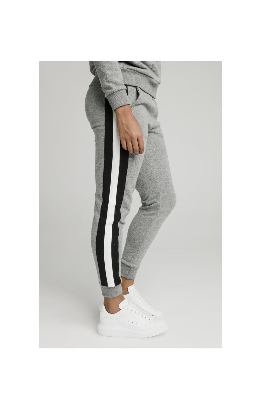 SikSilk Luxe Track Pants - Grey Marl (2)