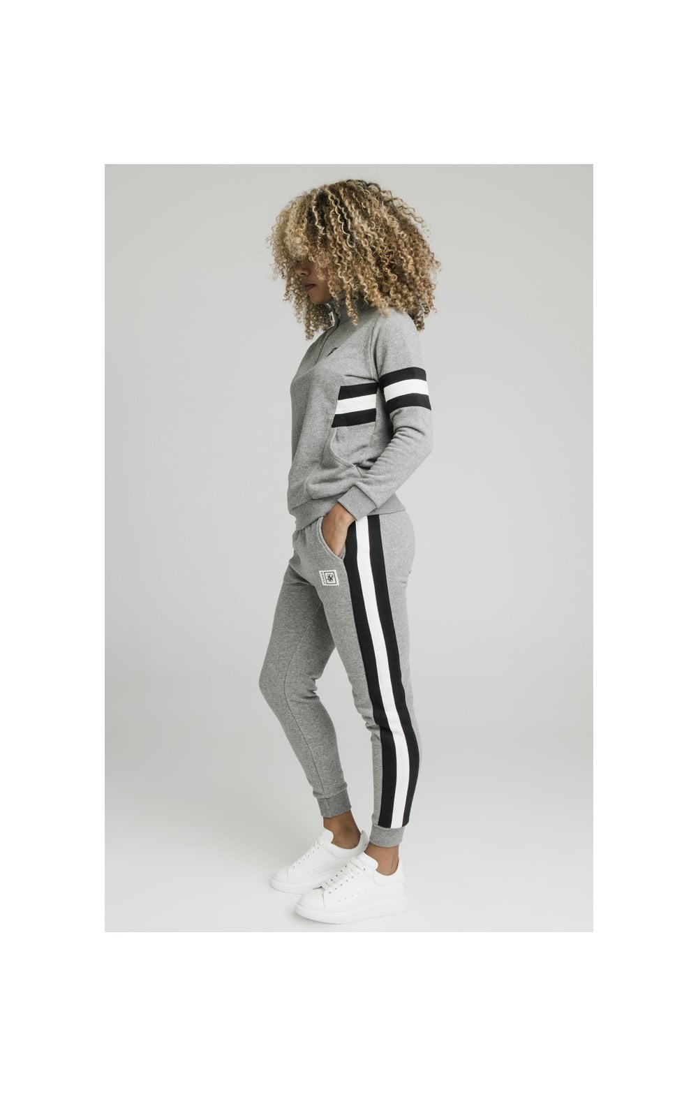 SikSilk Luxe Track Pants - Grey Marl (6)