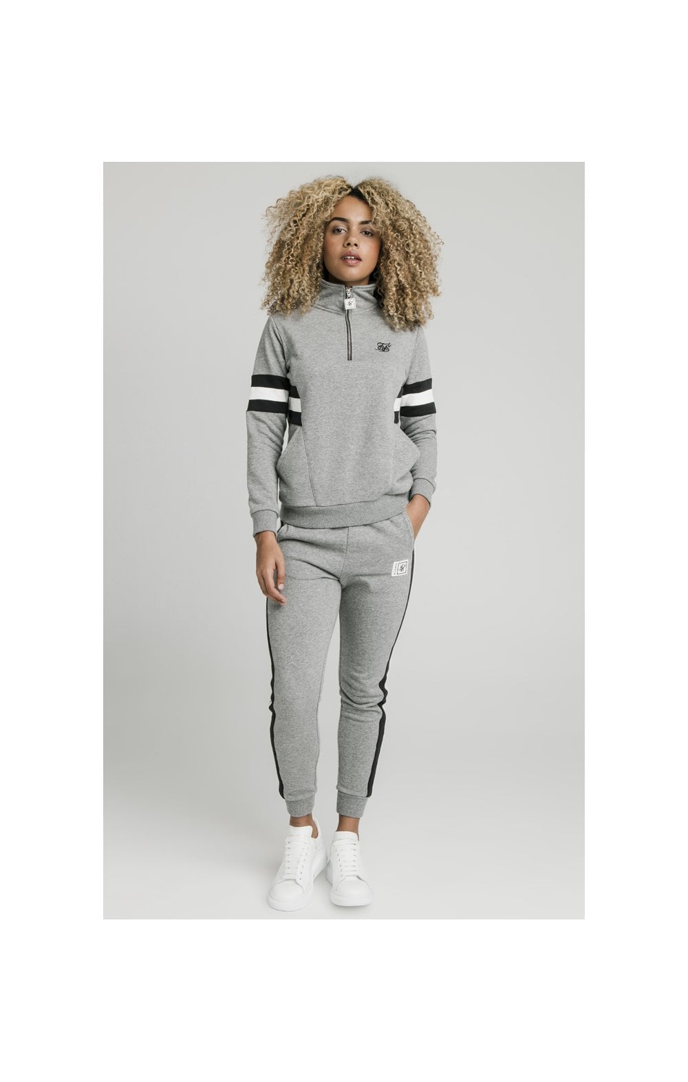 SikSilk Luxe Track Pants - Grey Marl (7)