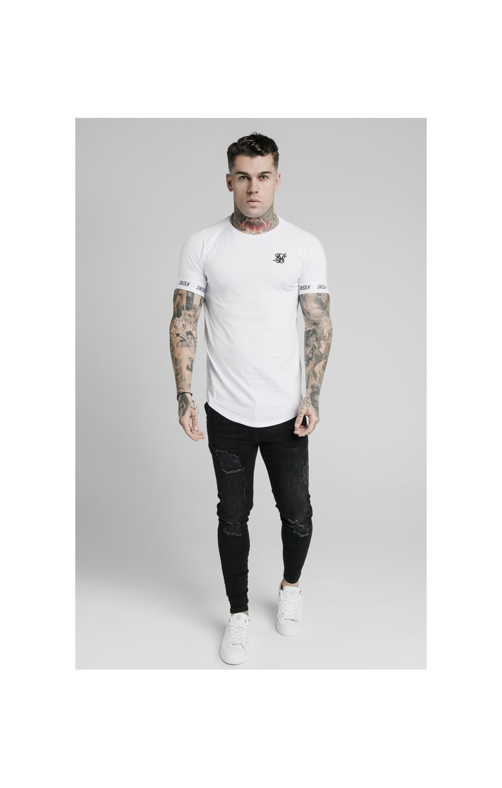 White Raglan Tech T-Shirt (2)