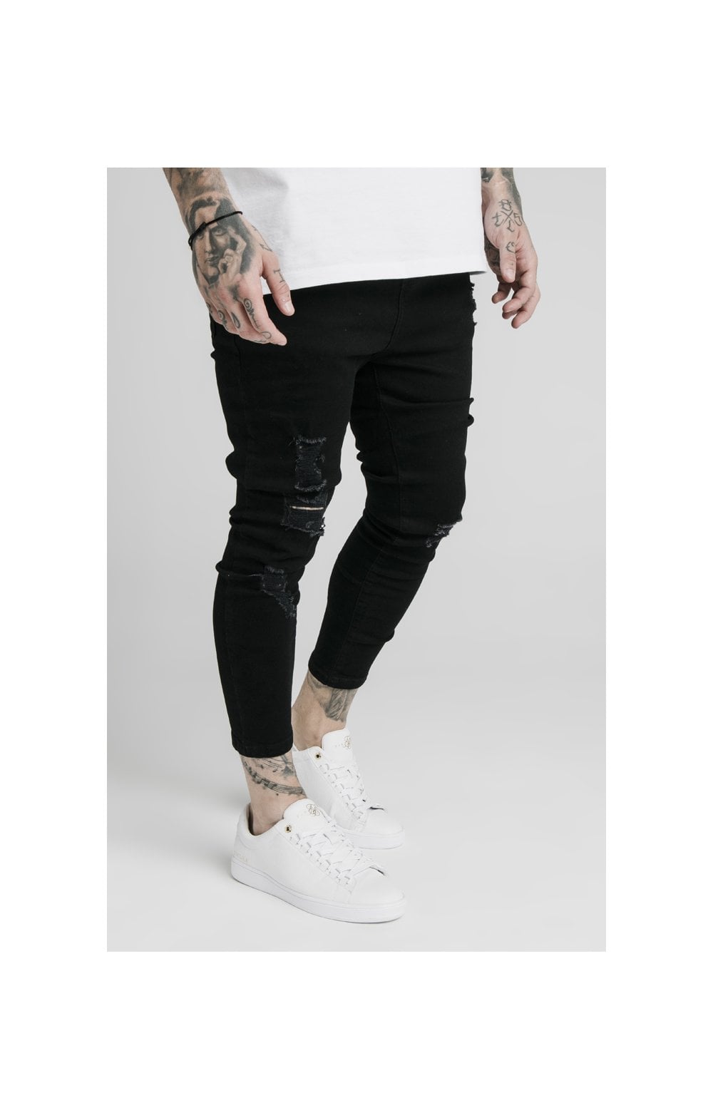 SikSilk Ultra Drop Crotch Jeans - Black (2)