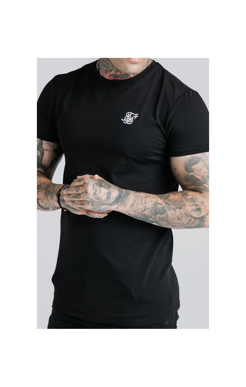 Black Essential Muscle Fit T-Shirt (1)