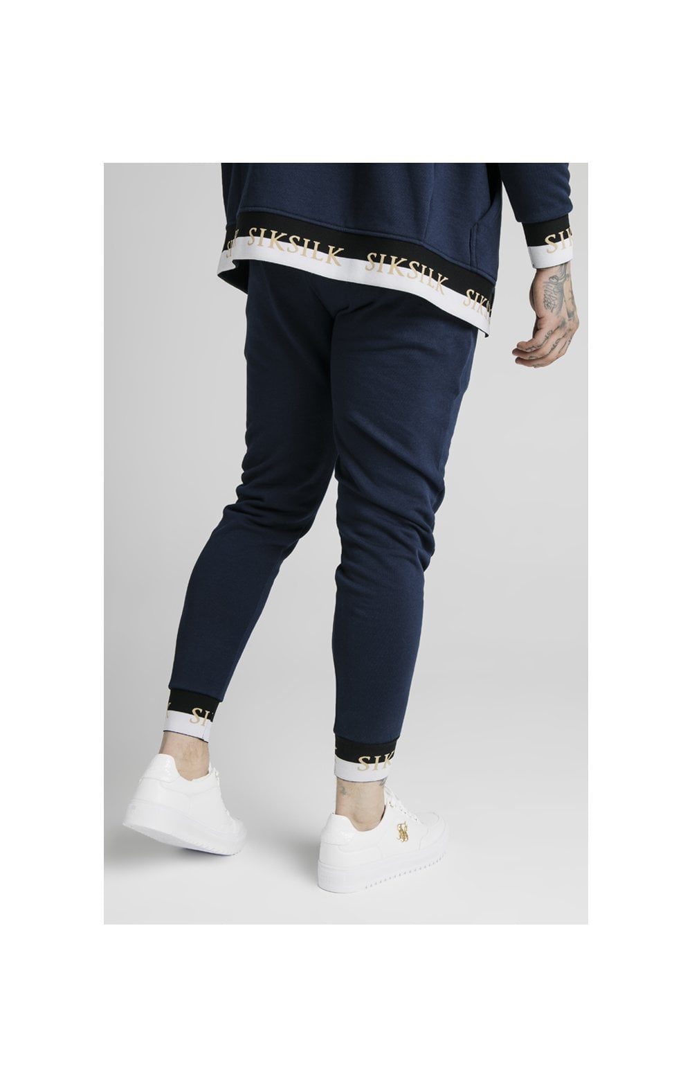SikSilk Deluxe Fitted Jogger - Navy (5)