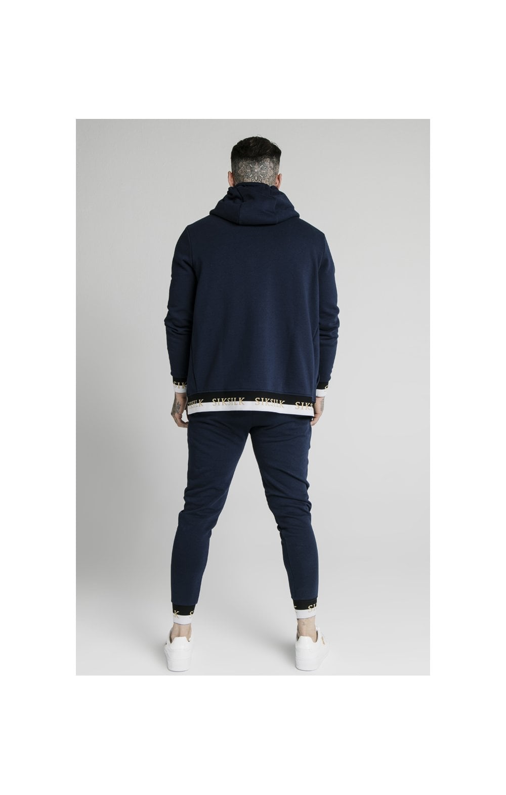 SikSilk Deluxe Fitted Jogger - Navy (6)