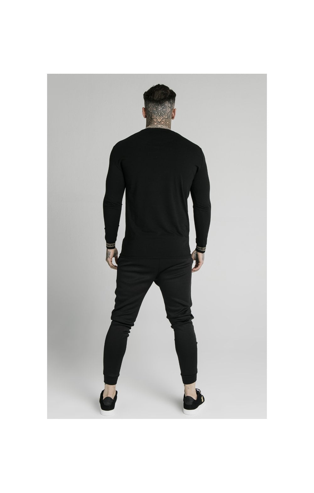 SikSilk Element Muscle Fit Cuff Joggers - Black &amp; Gold (6)