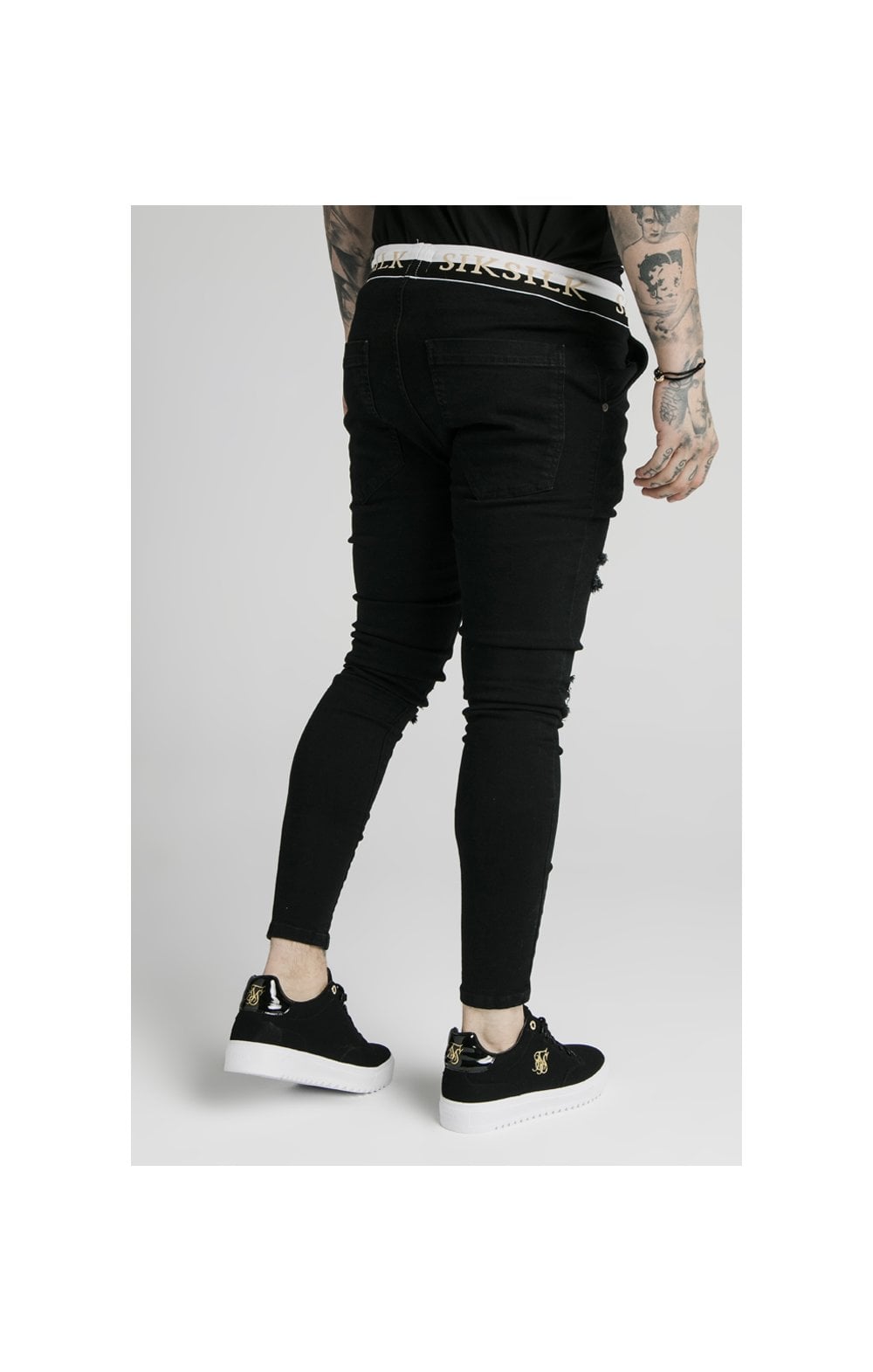 SikSilk Deluxe Low Rise Jeans - Black (2)