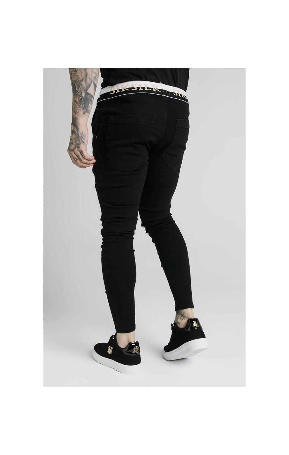 SikSilk Deluxe Low Rise Jeans - Black (3)