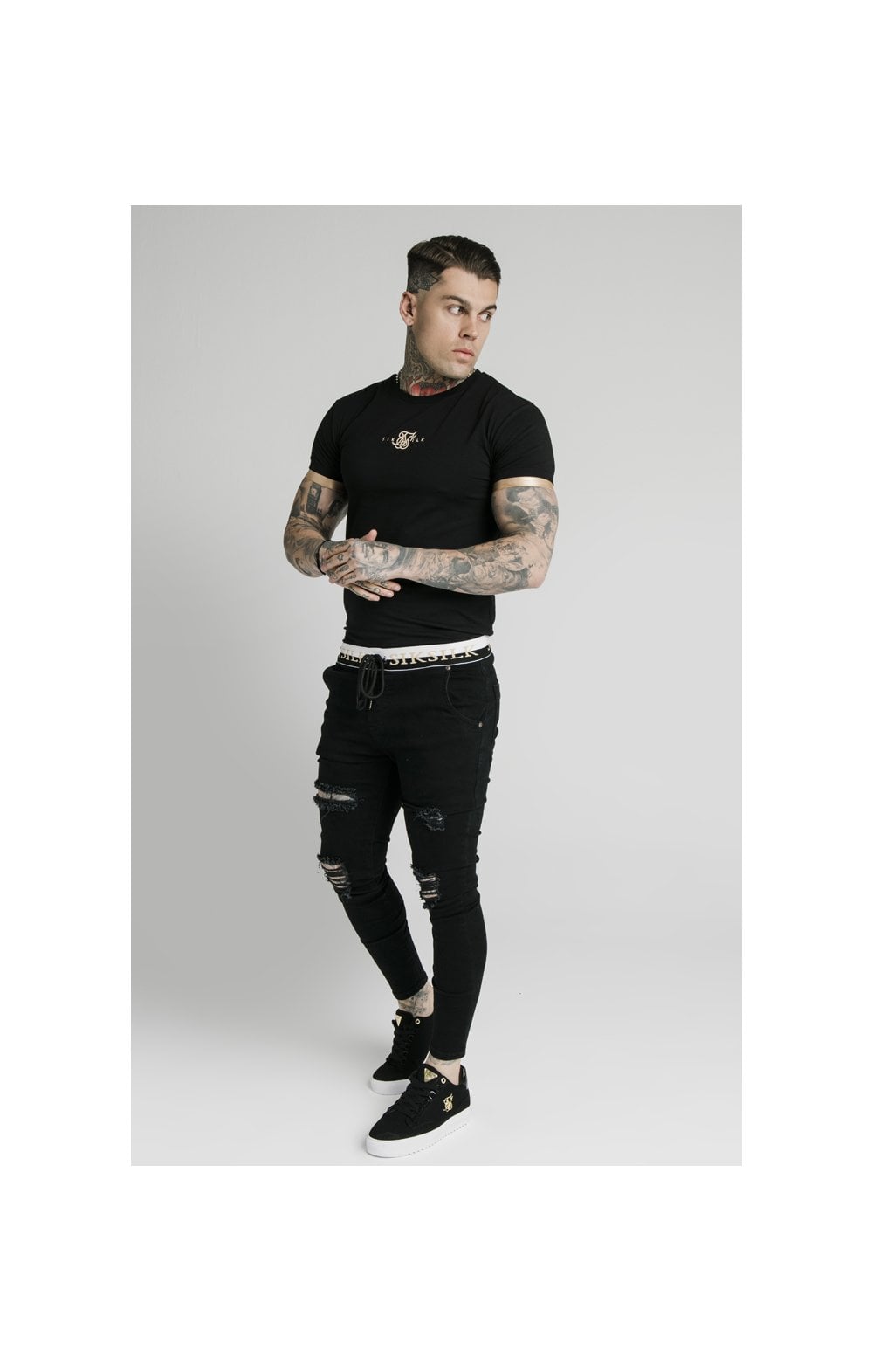 SikSilk Deluxe Low Rise Jeans - Black (6)