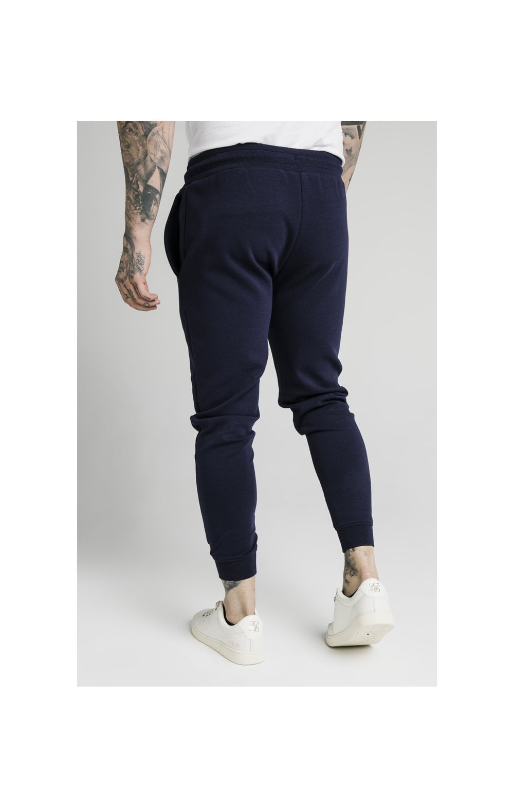 SikSilk Muscle Fit Jogger – Navy (4)