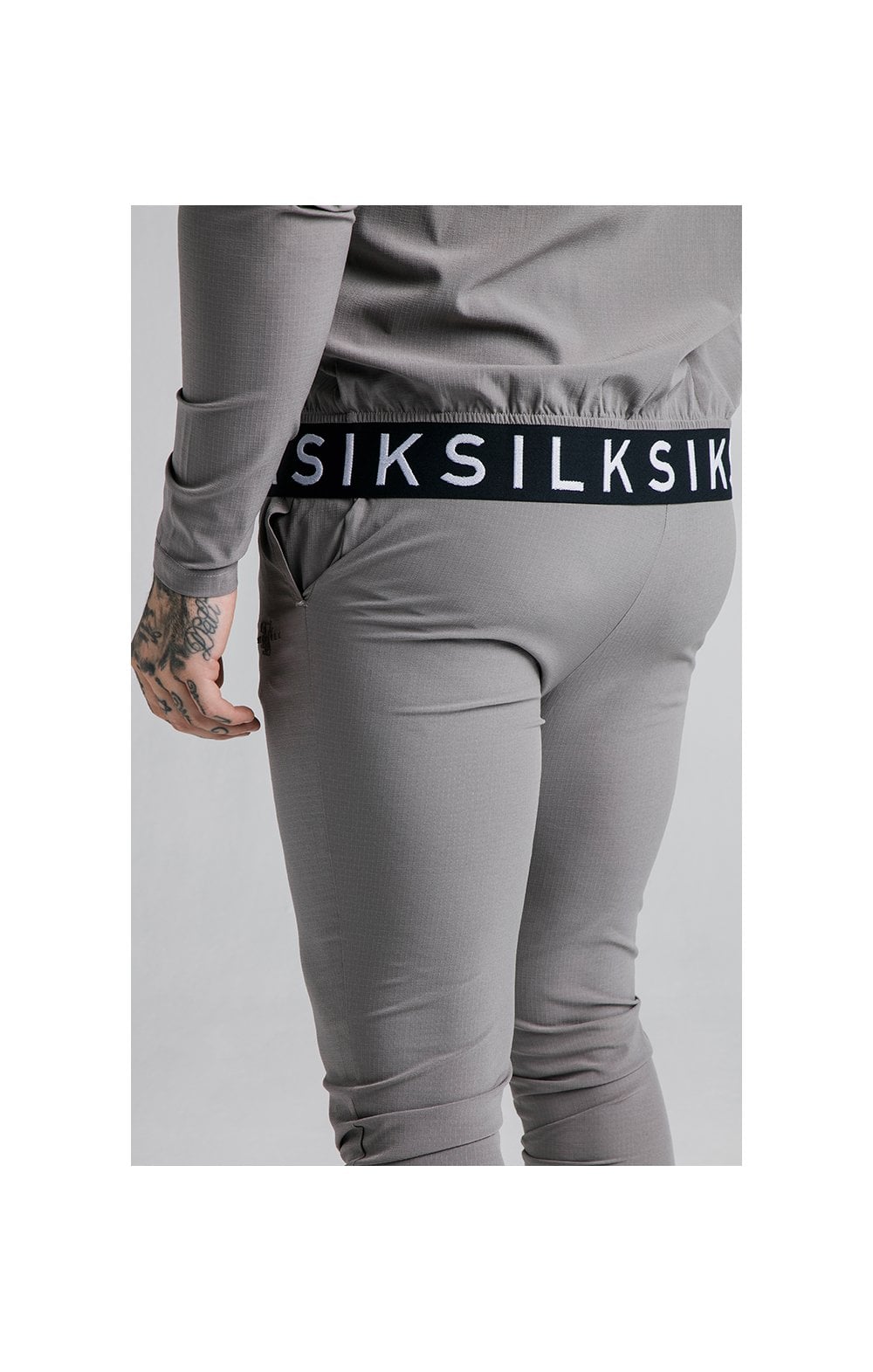 SikSilk Agility Poly Ripstop Track Pants - Grey (1)
