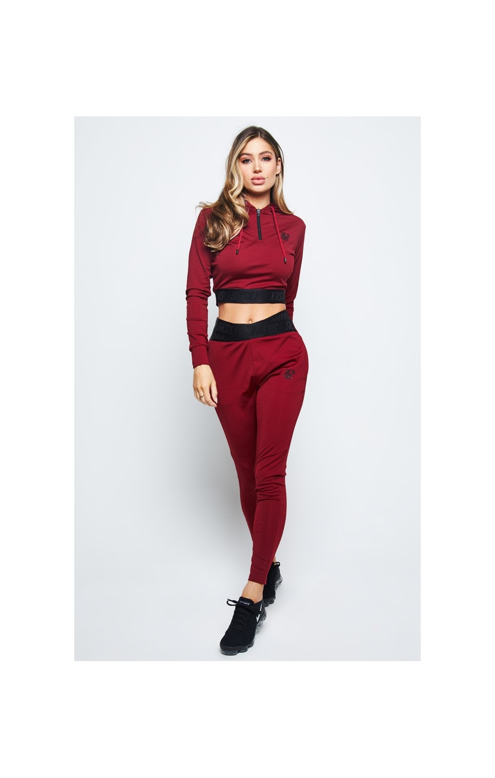 SikSilk Gym Track Top - Red (2)