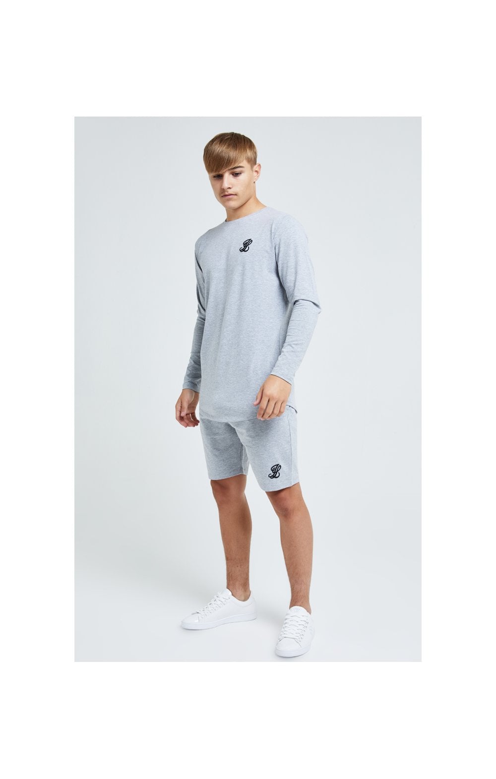 Boys Illusive Grey Marl Essentials Long Sleeve T-Shirt (3)