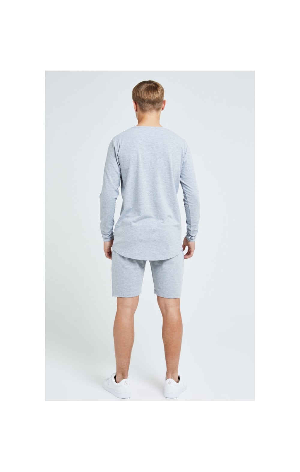 Boys Illusive Grey Marl Essentials Long Sleeve T-Shirt (6)