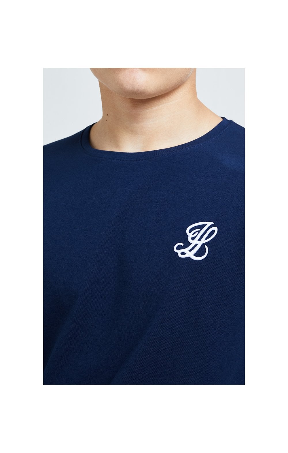 Boys Illusive Navy Essentials Long Sleeve T-Shirt (1)