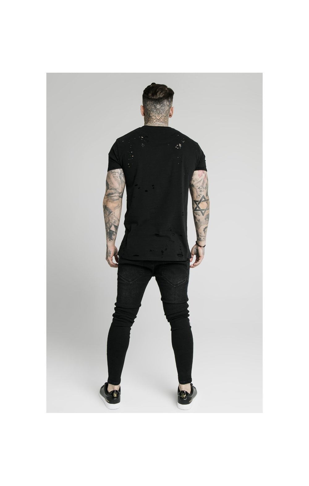 SikSilk Low Rise Fusion Jeans – Washed Black (5)
