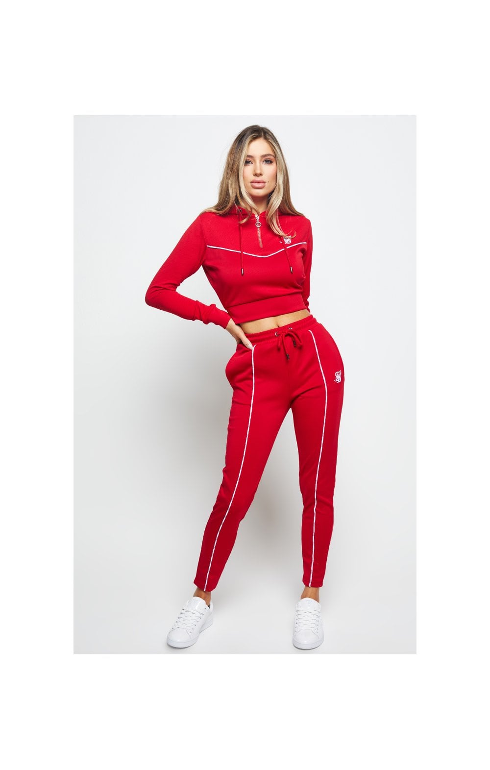 SikSilk Duality Track Pants - Red (7)