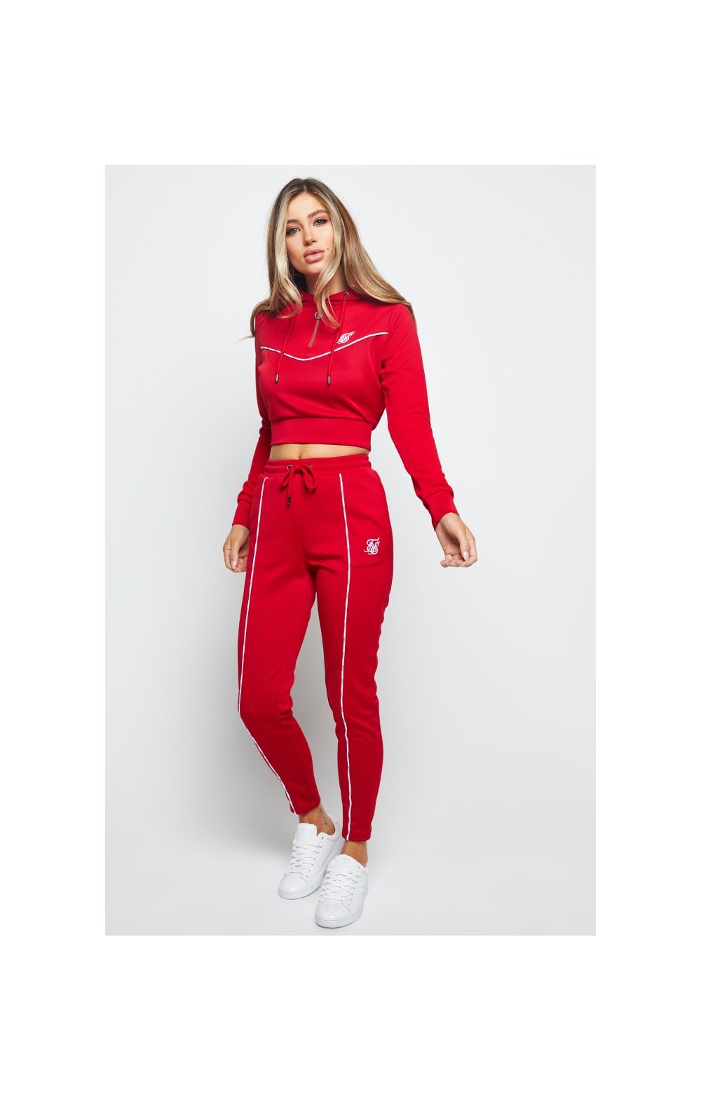 SikSilk Duality Track Top - Red (2)