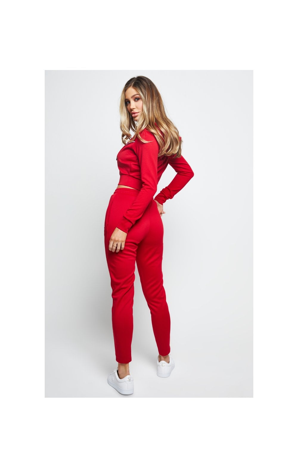 SikSilk Duality Track Top - Red (3)