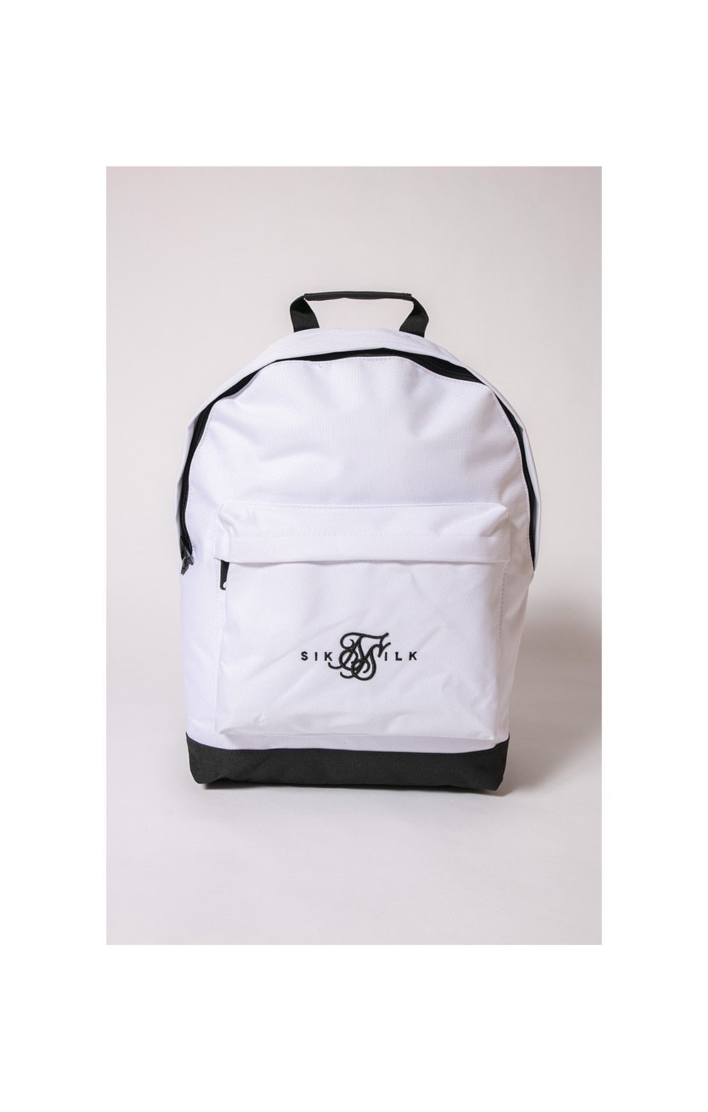 SikSilk Dual Logo Backpack - White &amp; Black