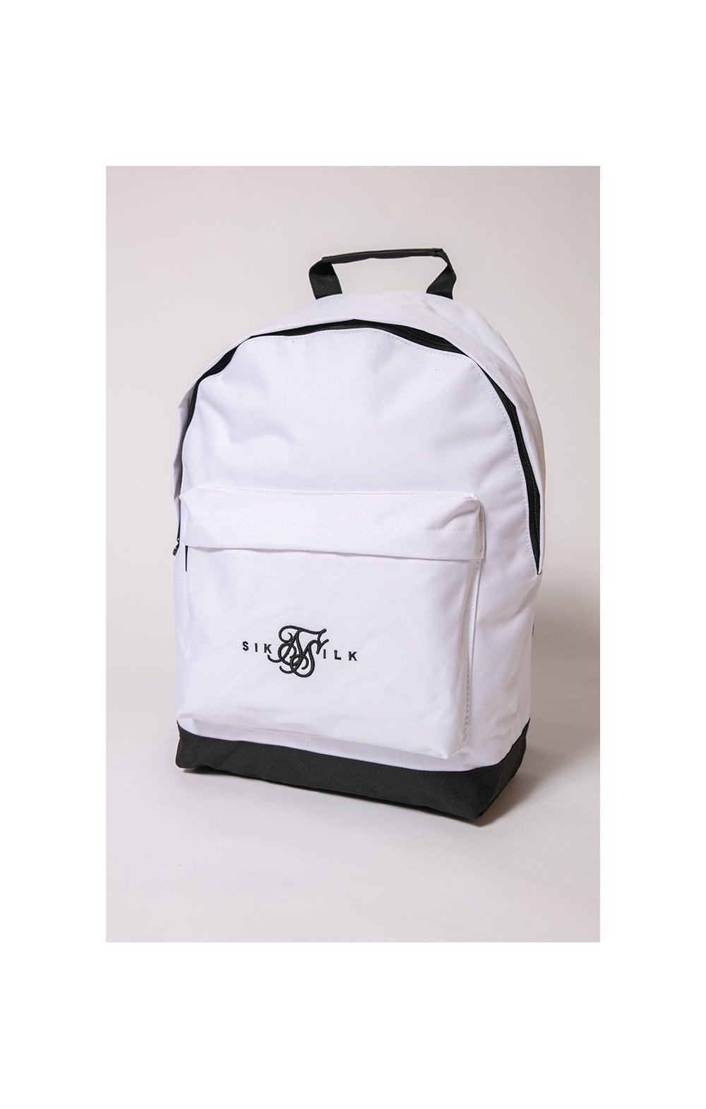 SikSilk Dual Logo Backpack - White &amp; Black (2)