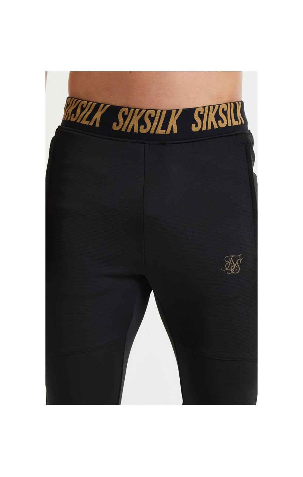 SikSilk Performance Agility Pants - Black &amp; Gold (1)