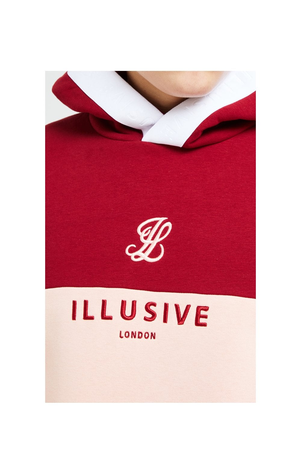 Illusive London Divergence Overhead Hoodie - Red &amp; Pink (1)
