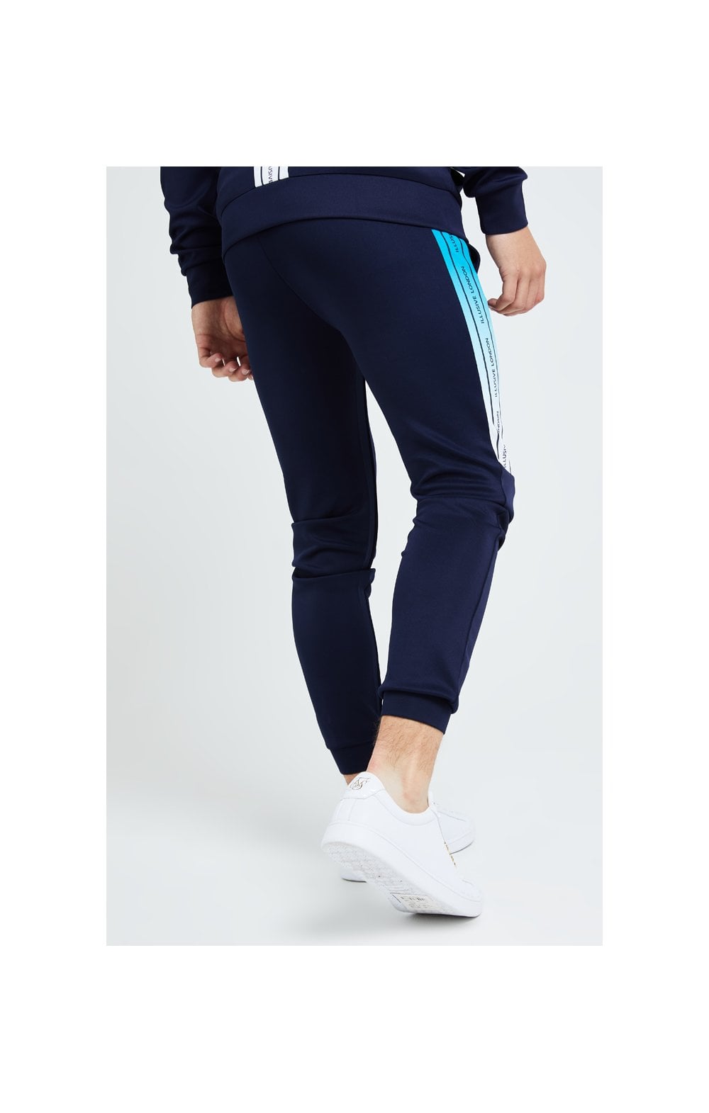 Illusive London Flux Taped Joggers - Navy &amp; Blue (2)