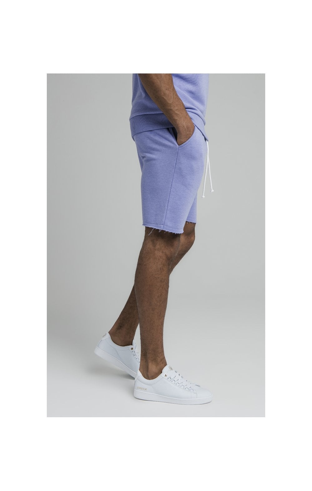 Purple Marl Relaxed Crew Short (2)