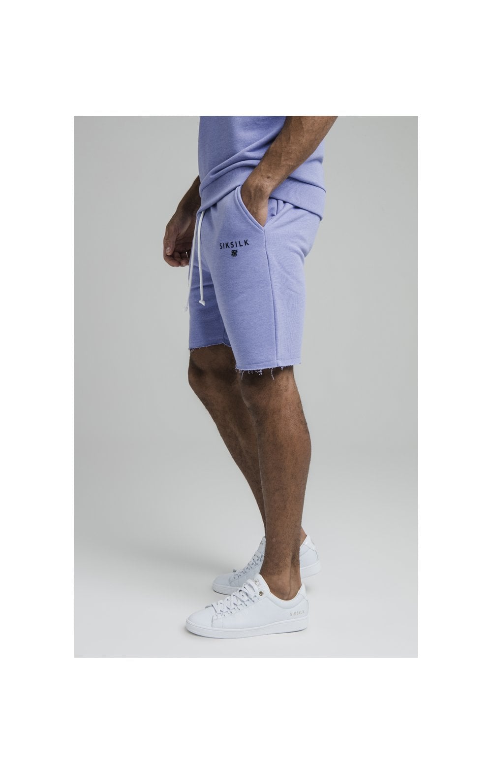 Purple Marl Relaxed Crew Short (3)