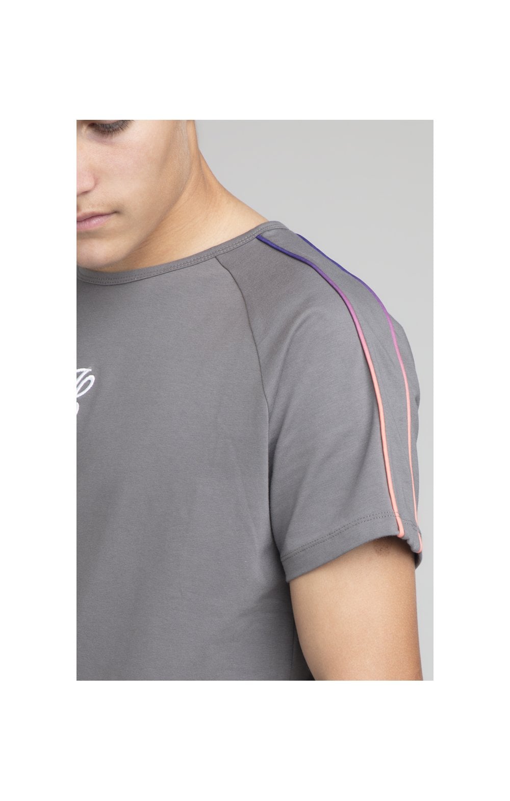 Boys Illusive Grey Raglan T-Shirt (1)