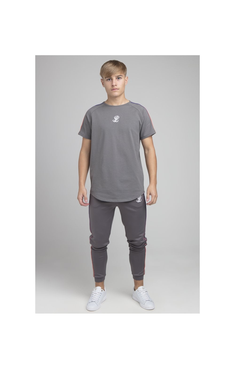 Boys Illusive Grey Raglan T-Shirt (4)