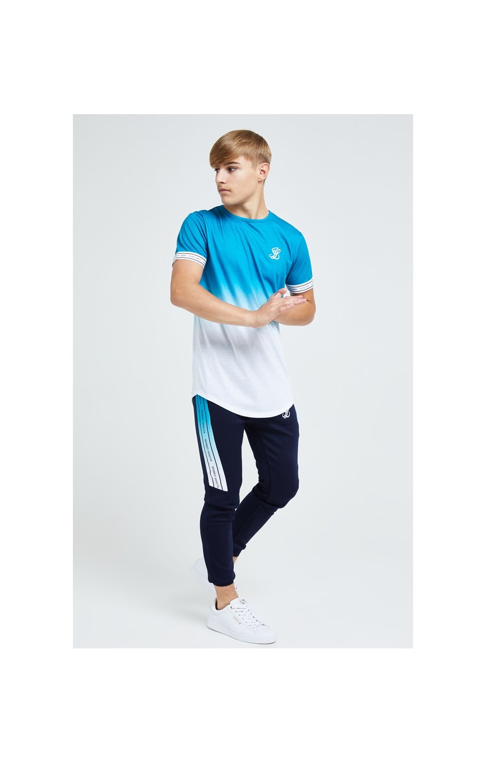 Illusive London Flux Taped Joggers - Navy &amp; Blue (4)