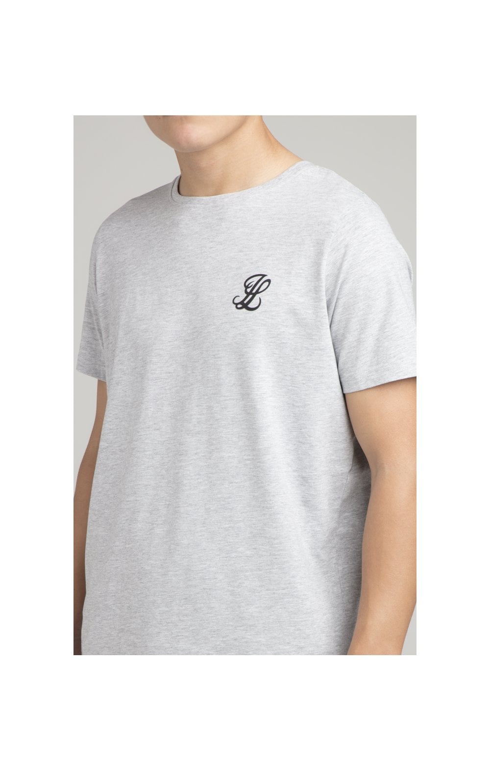 Boys Illusive Grey Marl T-Shirt And Short Twin Set (2)