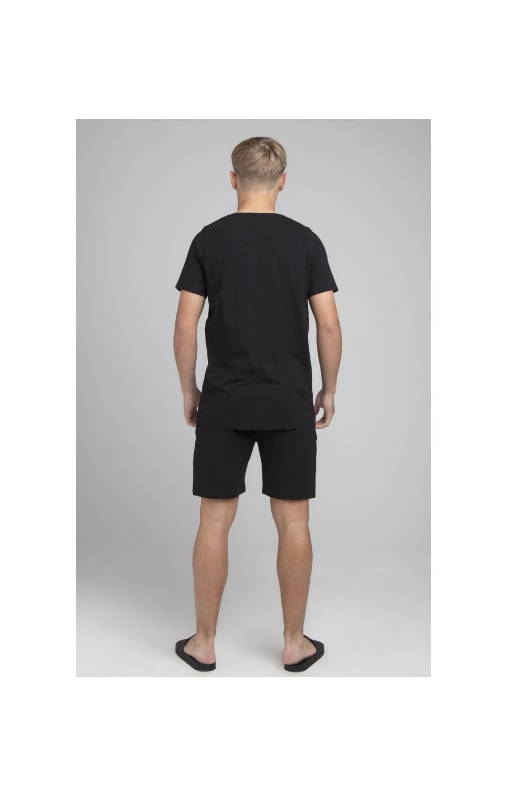 Boys Illusive Black T-Shirt And Short Twin Set (2)