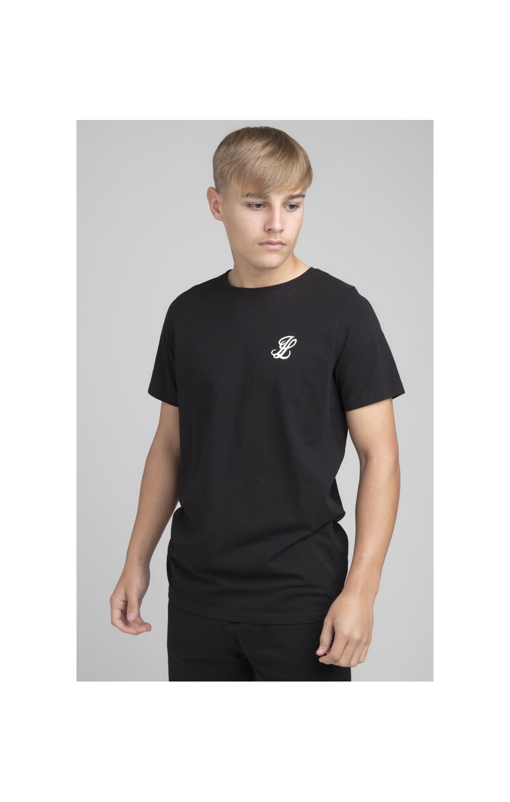 Boys Illusive Black T-Shirt And Short Twin Set (3)