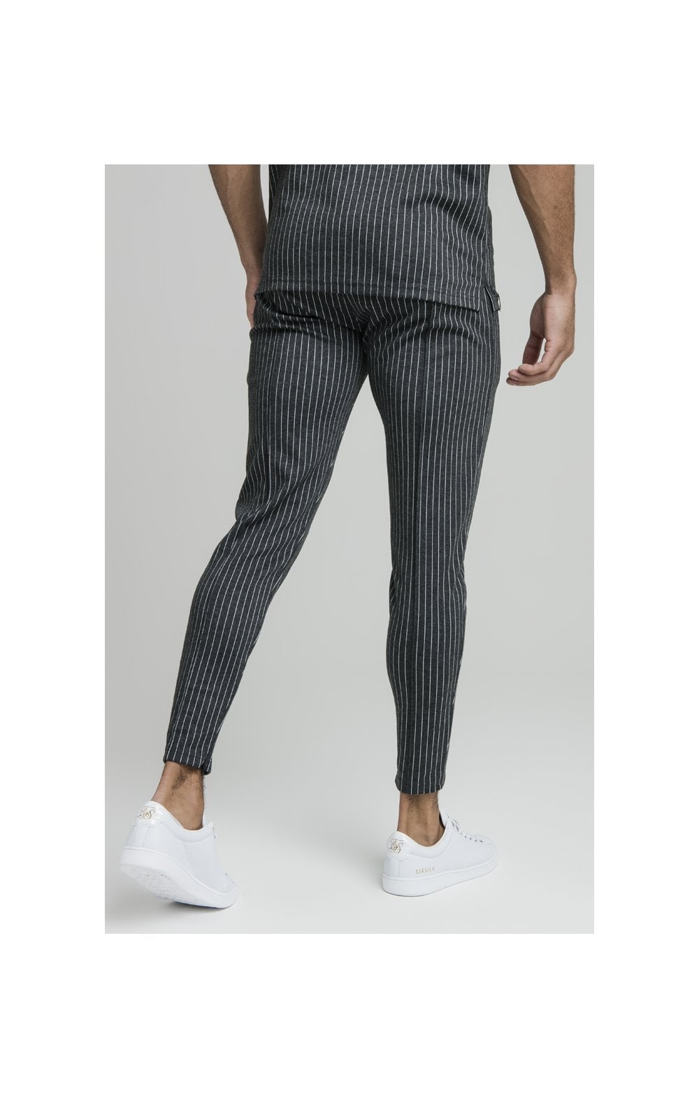 Grey Smart Pinstripe Pant (1)