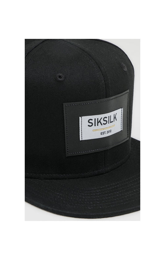 SikSilk PU Patch Snapback - Black