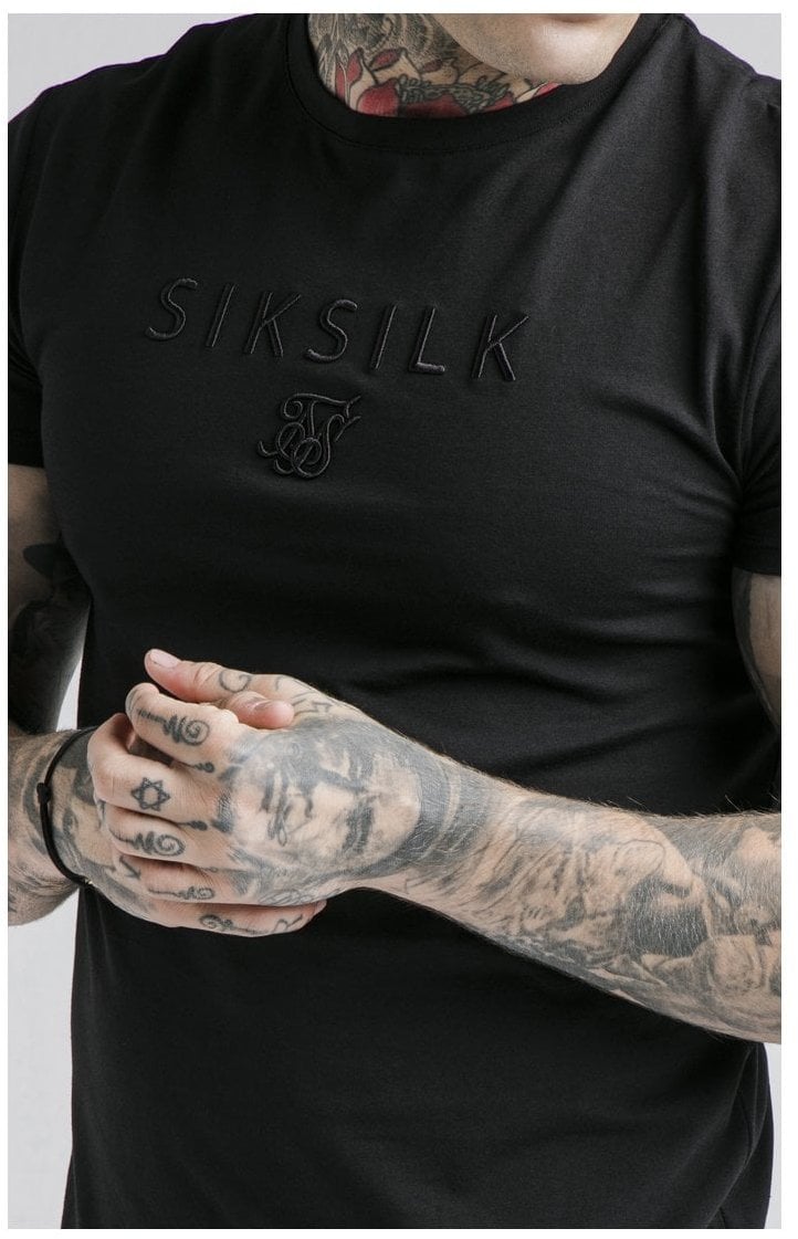 SikSilk S/S Astro Gym Tee - Black (1)