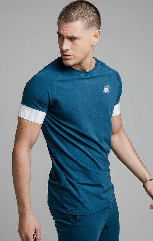 Navy Dynamic Elastic Cuff T-Shirt
