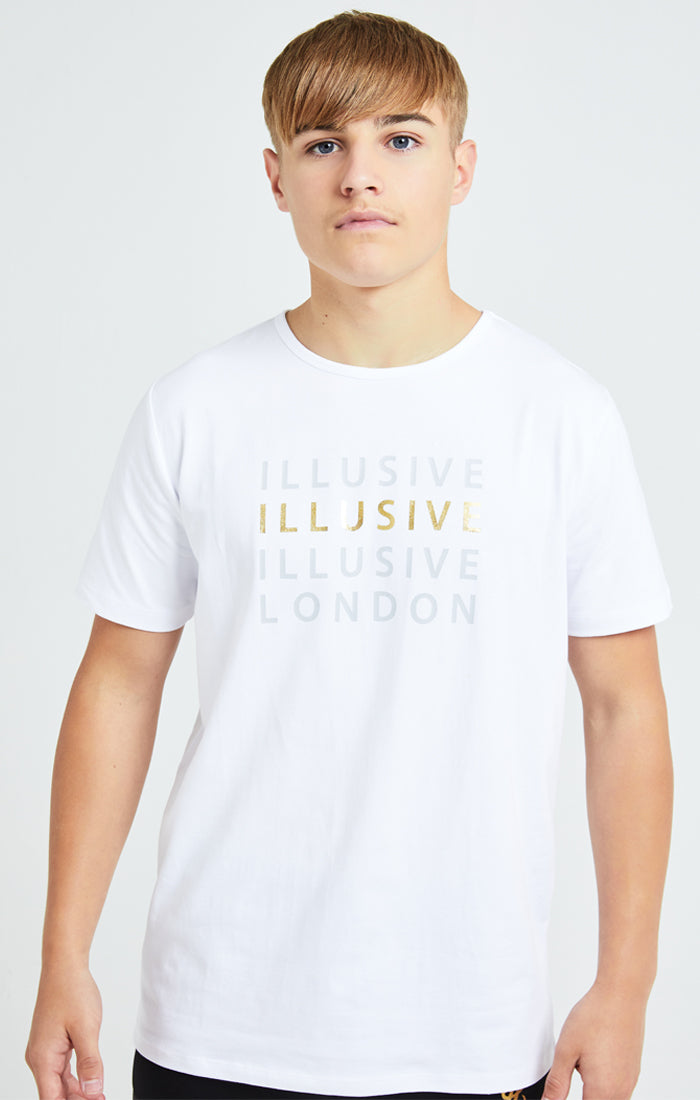 Illusive London Sovereign Tee - White &amp; Gold