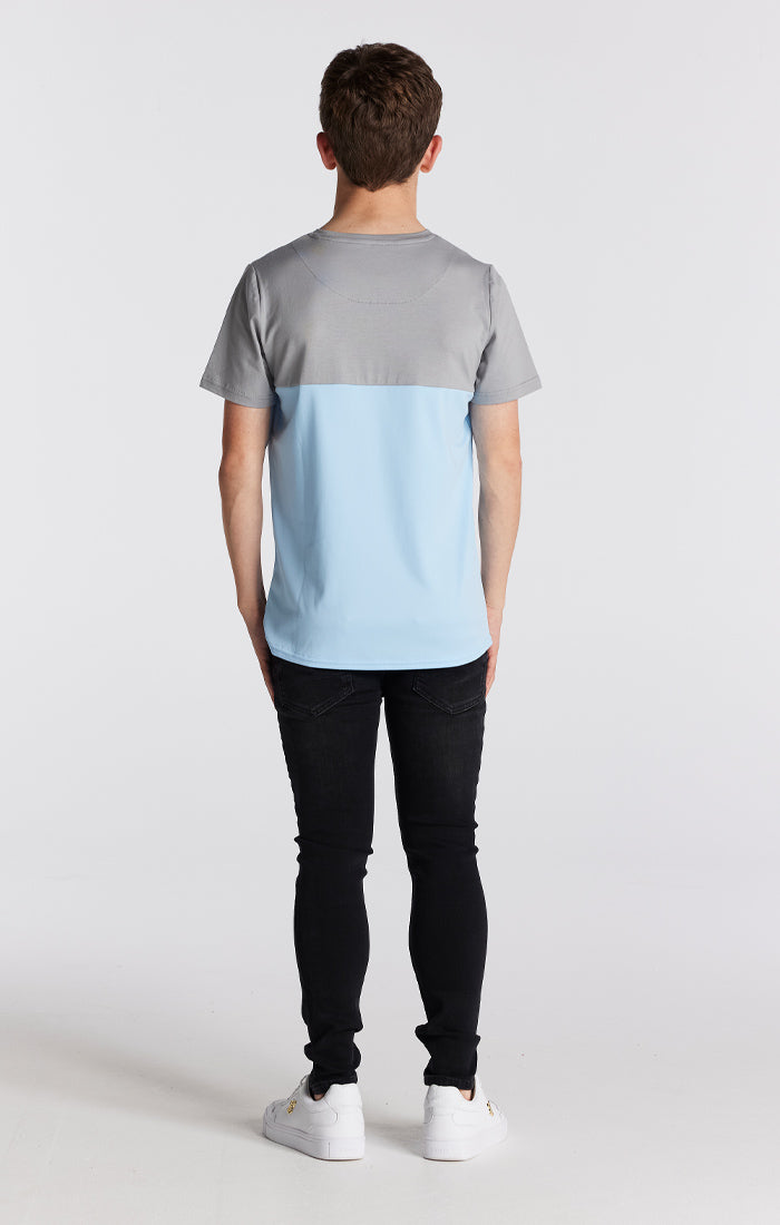 Boys Illusive Grey Cut And Sew T-Shirt (4)